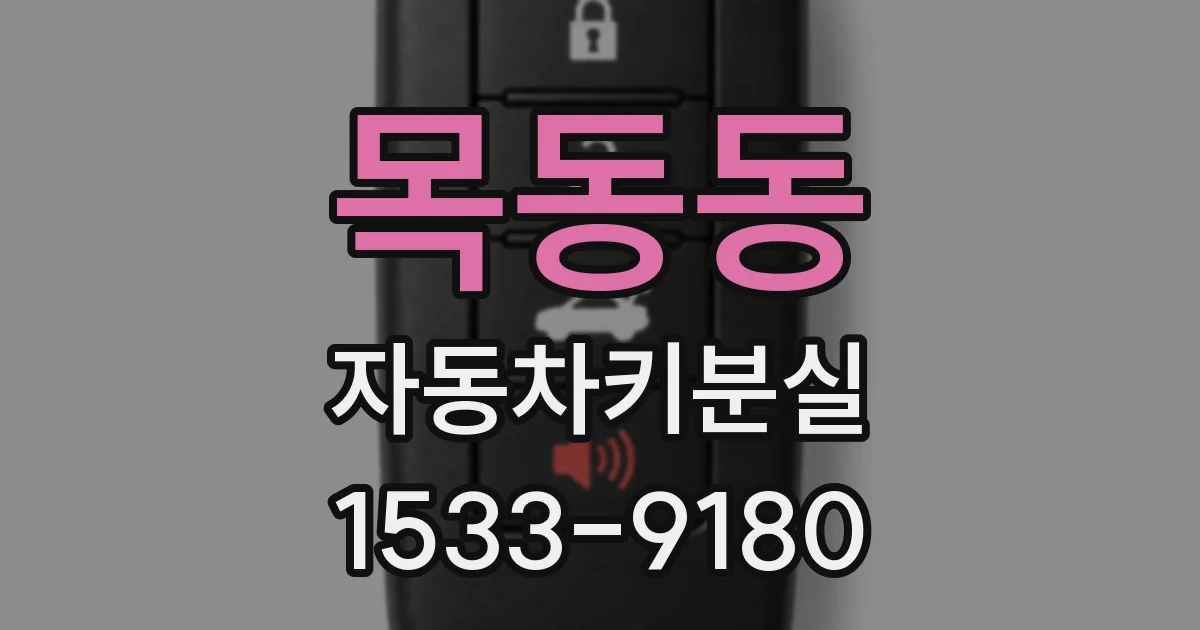 목동동 자동차키분실