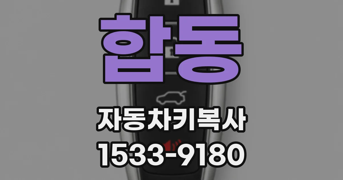 합동 자동차키복사