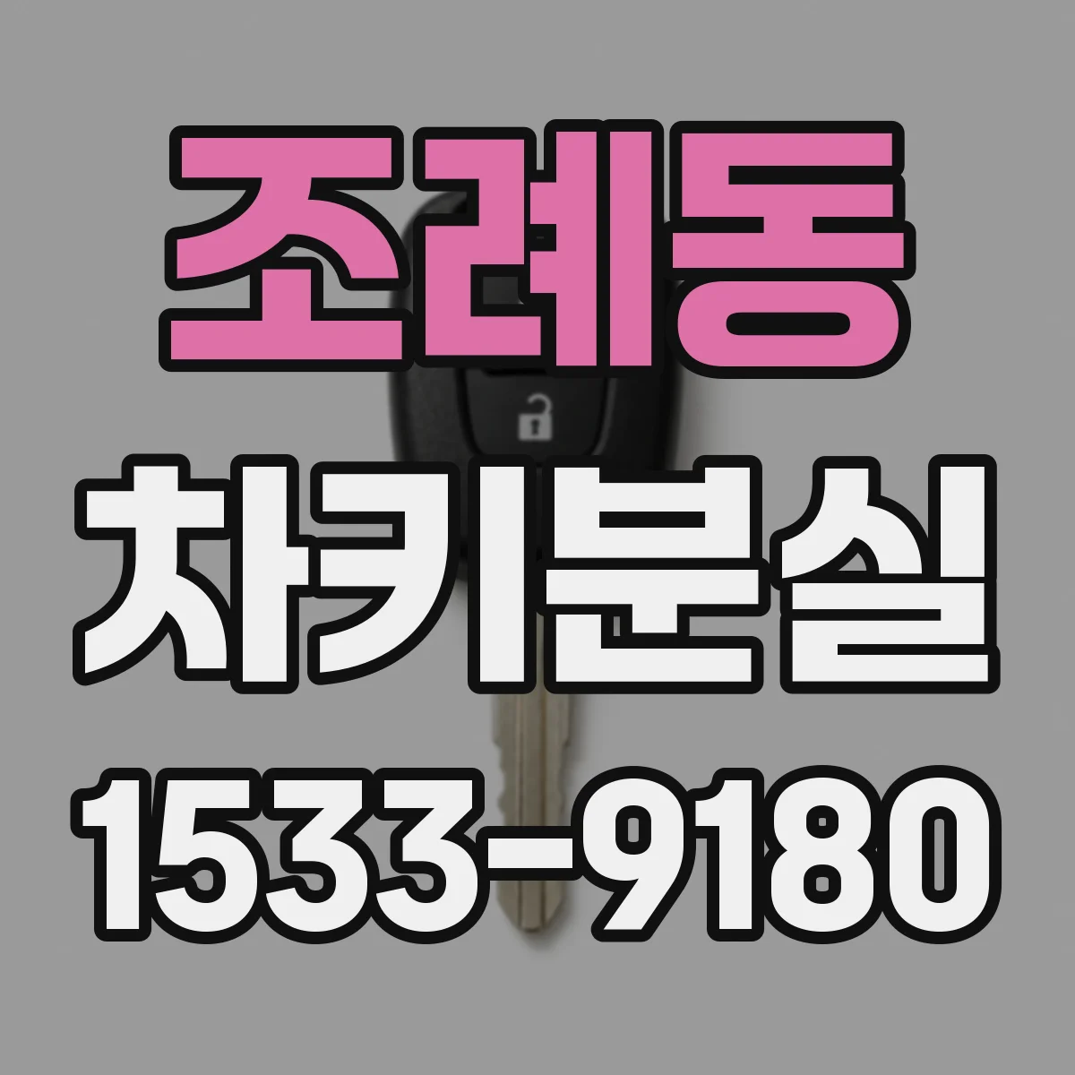 조례동 차키분실