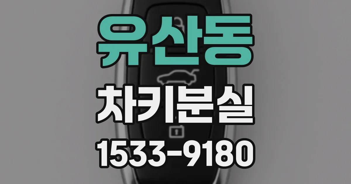 유산동 차키분실