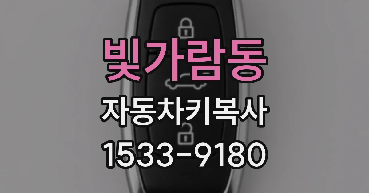 빛가람동 자동차키복사