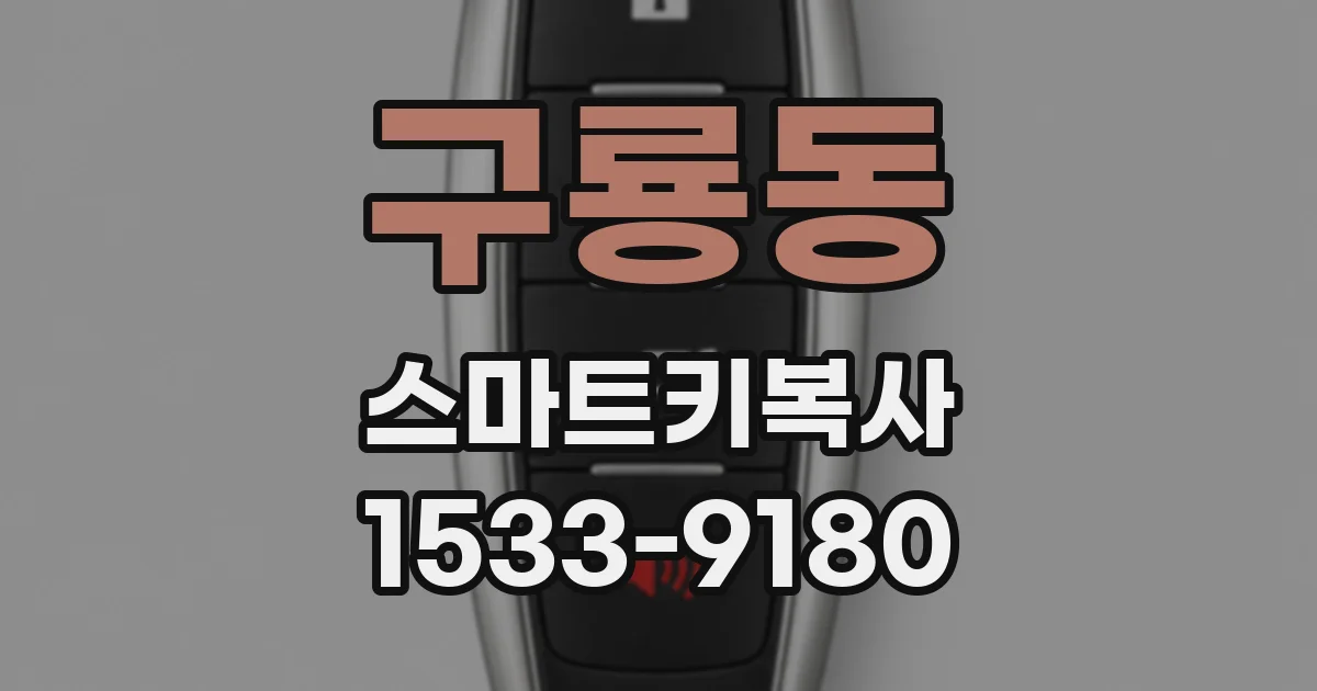 구룡동 스마트키복사