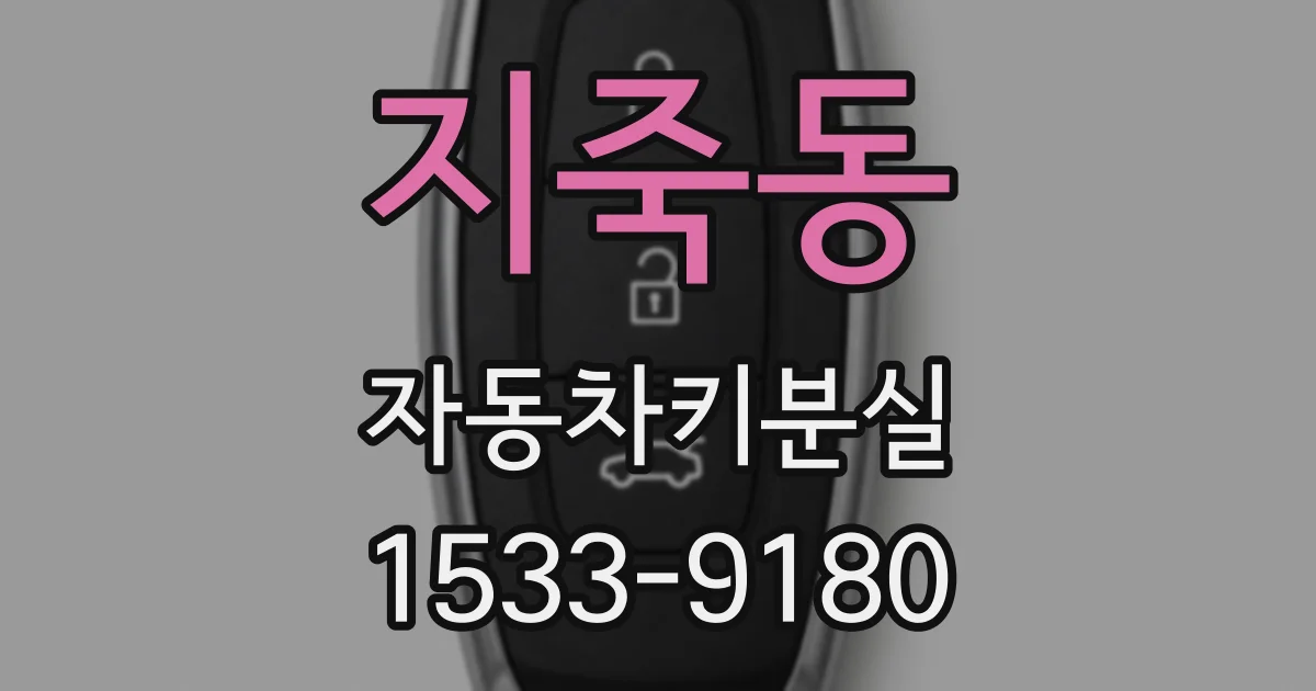지죽동 자동차키분실