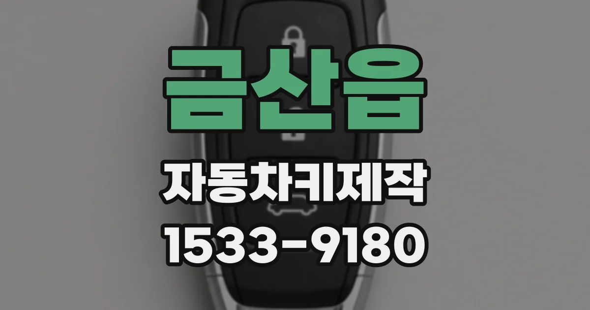 금산읍 자동차키제작