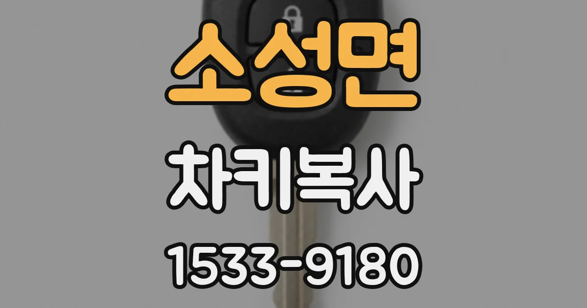 소성면 차키복사