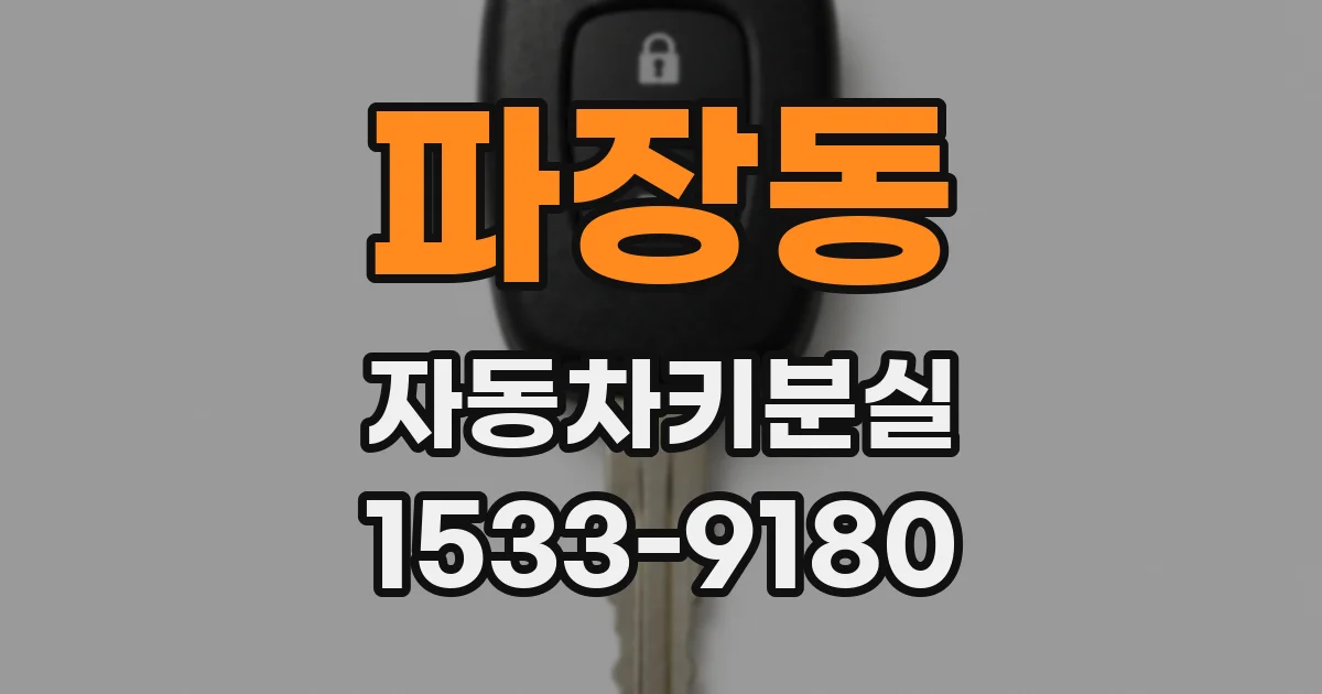 파장동 자동차키분실