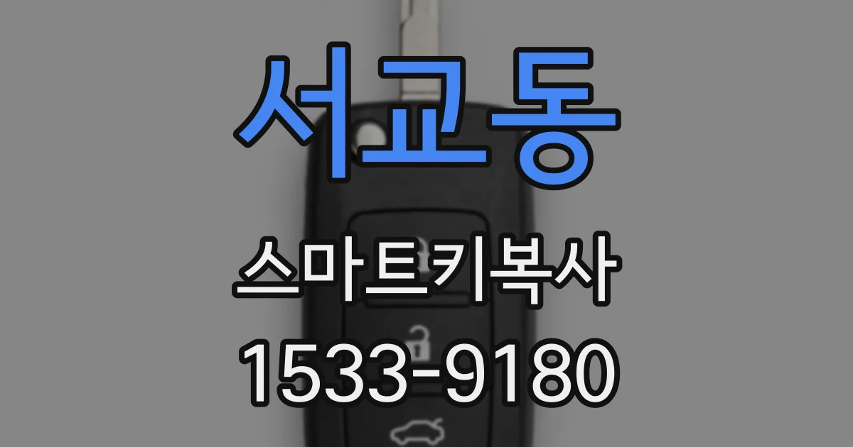 서교동 스마트키복사