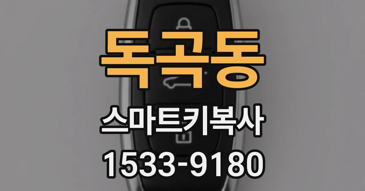 독곡동 스마트키복사