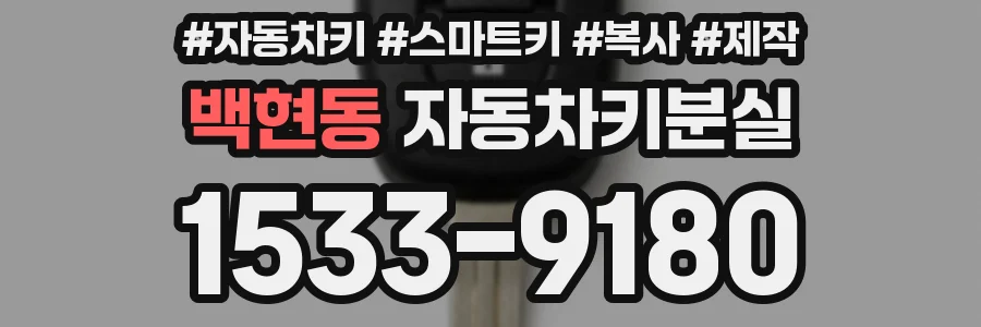 백현동 자동차키분실