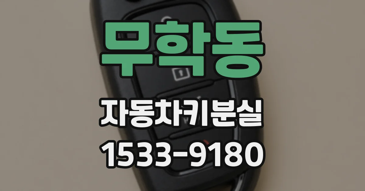 무학동 자동차키분실