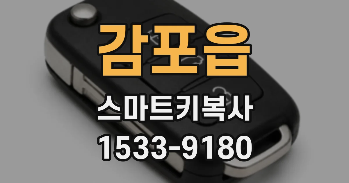 감포읍 스마트키복사