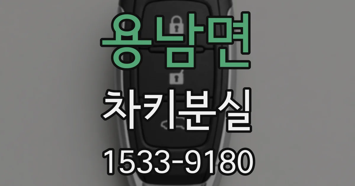 용남면 차키분실