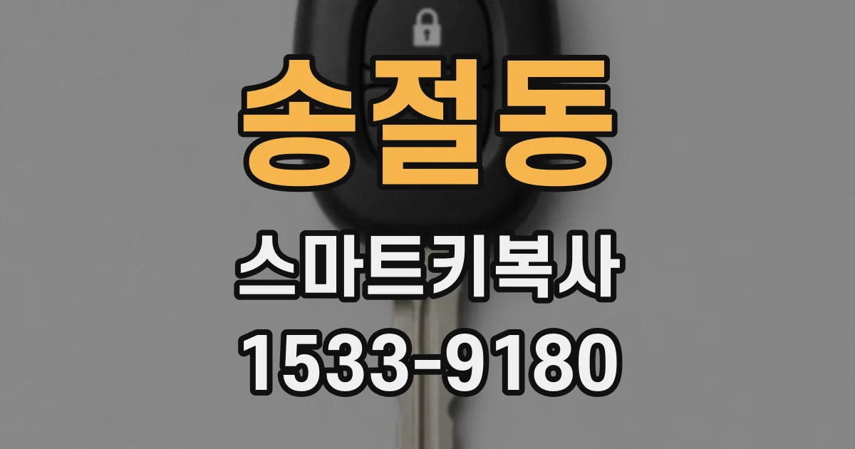 송절동 스마트키복사