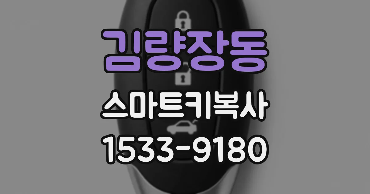 김량장동 스마트키복사