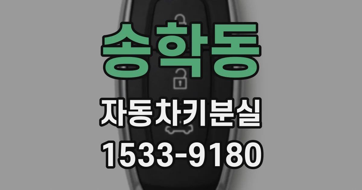 송학동 자동차키분실