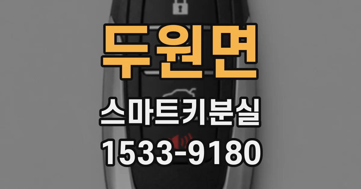 두원면 스마트키분실