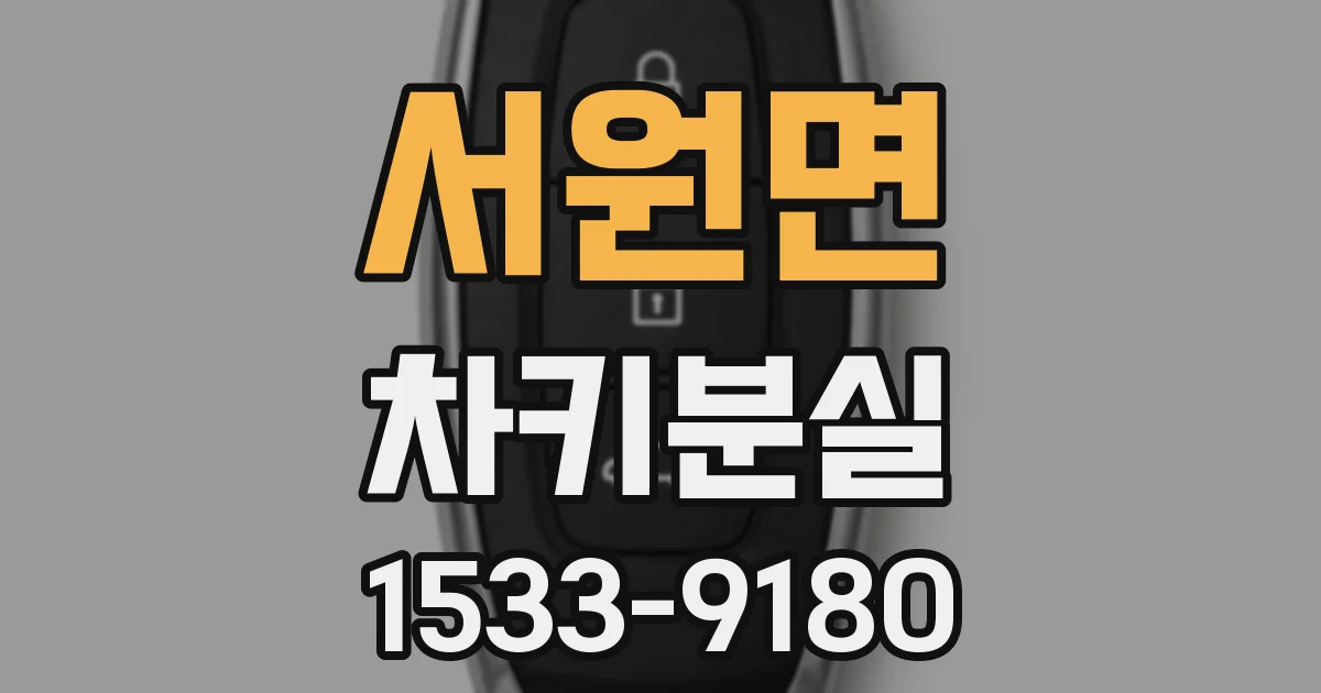서원면 차키분실