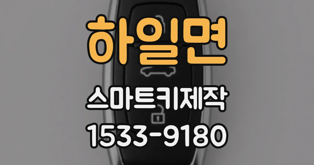 하일면 스마트키제작