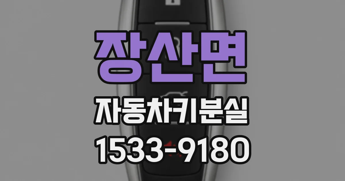 장산면 자동차키분실