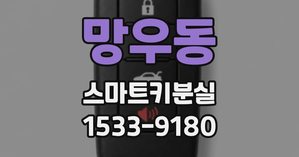 망우동 스마트키분실