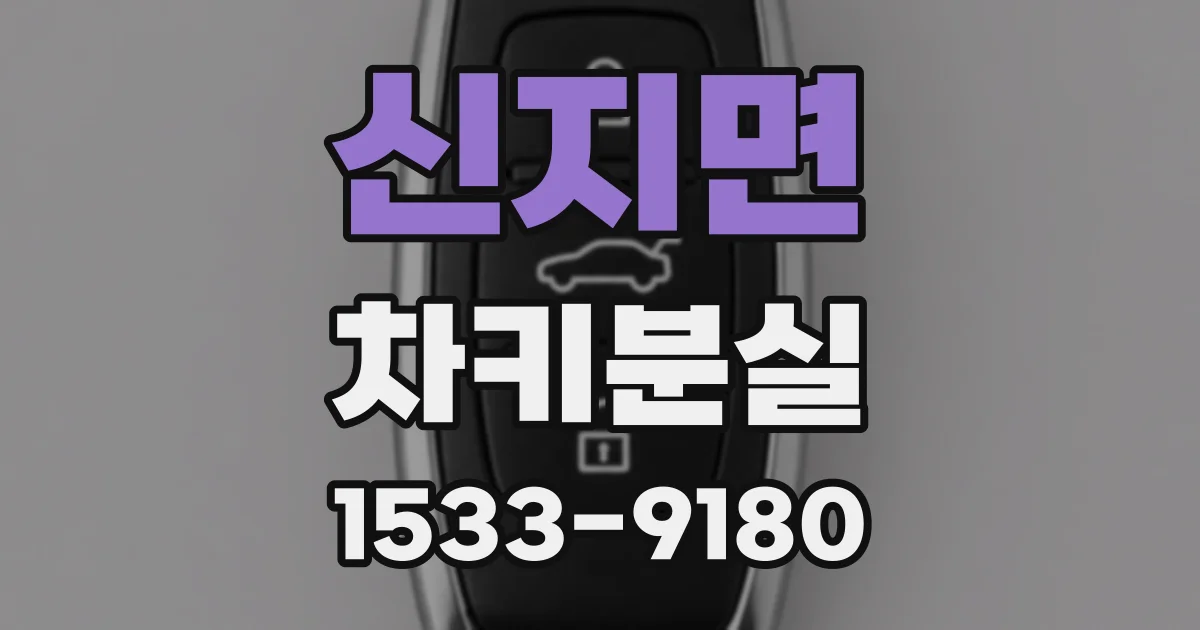 신지면 차키분실