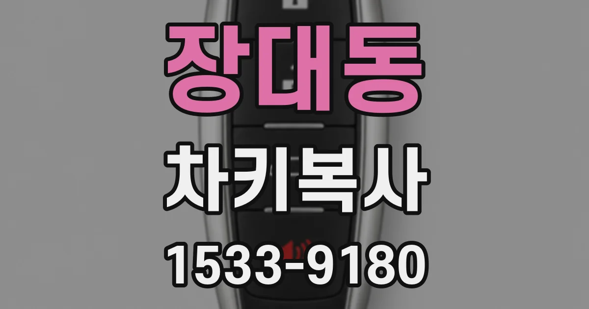 장대동 차키복사