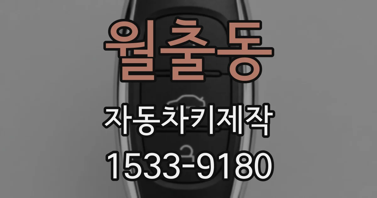 월출동 자동차키제작