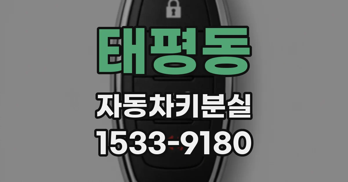 태평동 자동차키분실