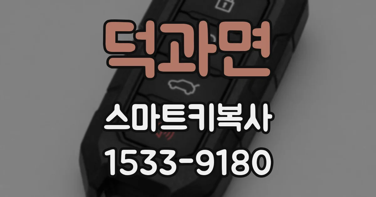 덕과면 스마트키복사