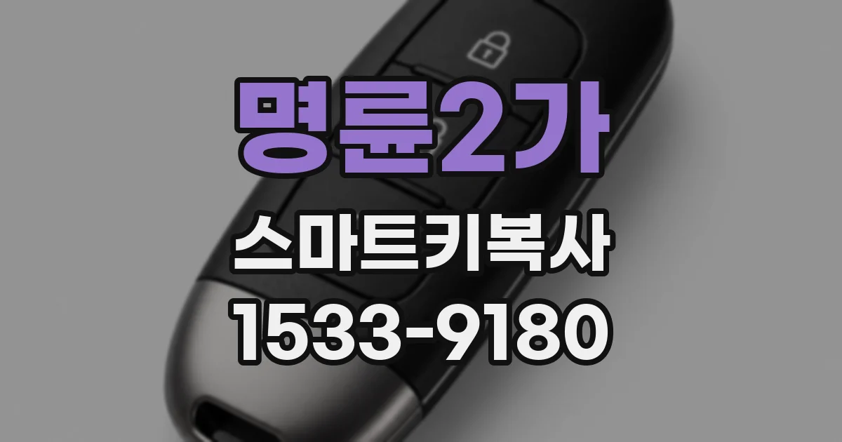 명륜2가 스마트키복사