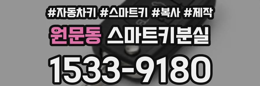 원문동 스마트키분실