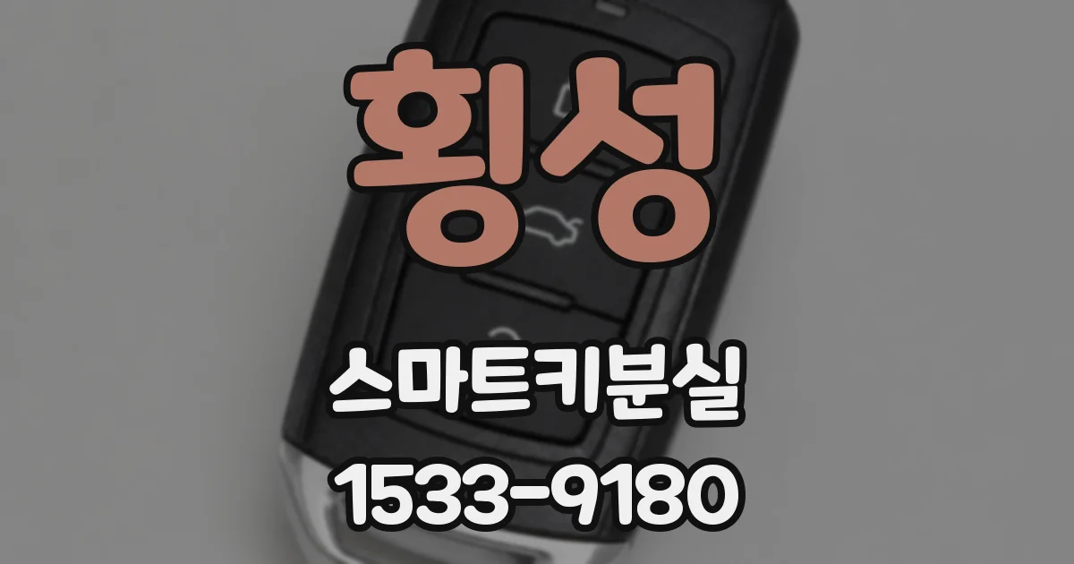 횡성 스마트키분실