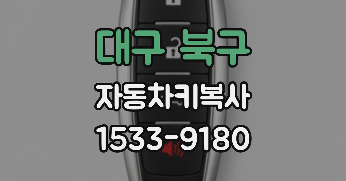 대구 북구 자동차키복사