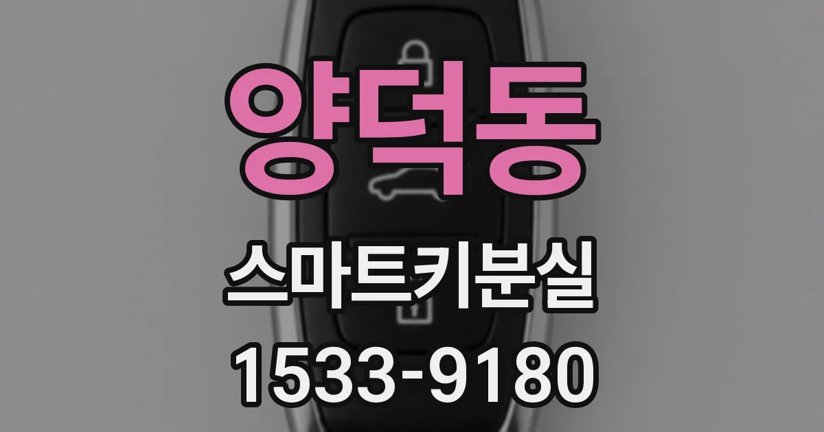 양덕동 스마트키분실