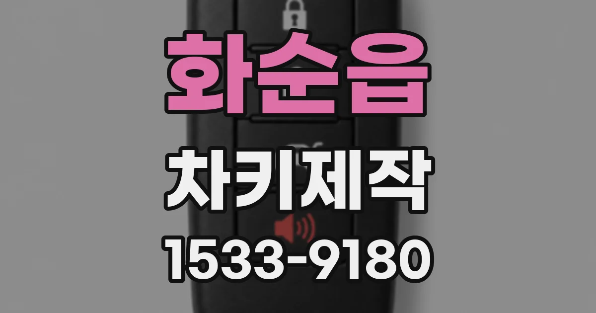 화순읍 차키제작