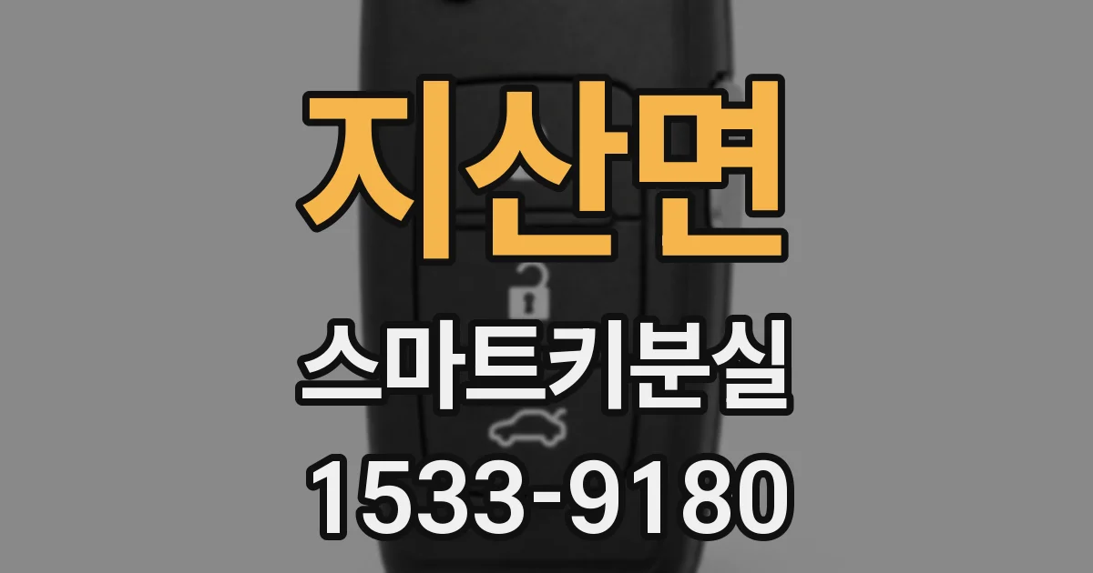 지산면 스마트키분실