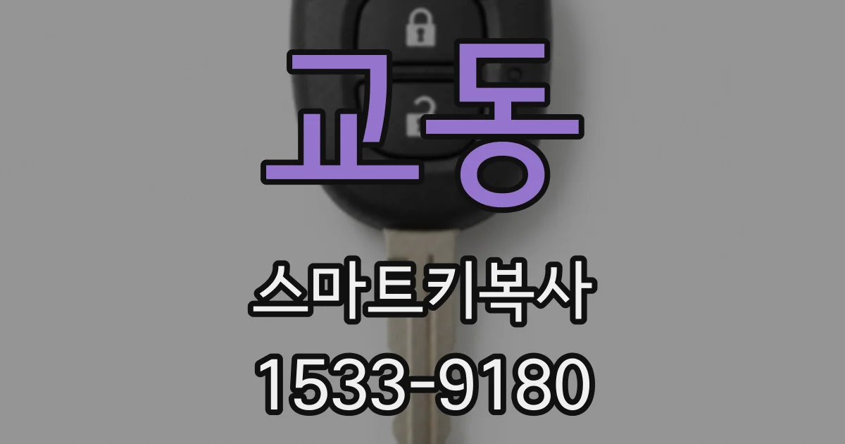 교동 스마트키복사