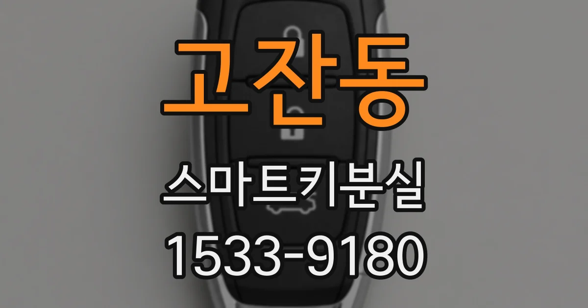 고잔동 스마트키분실