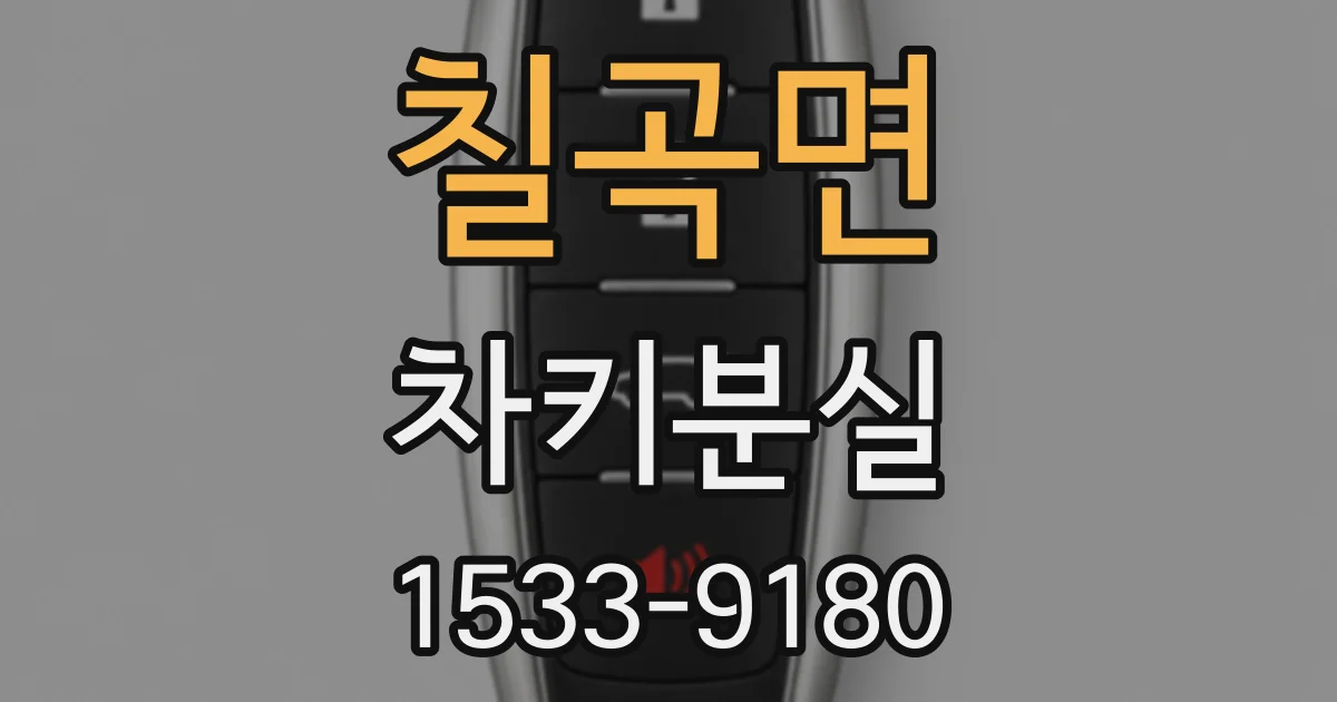 칠곡면 차키분실