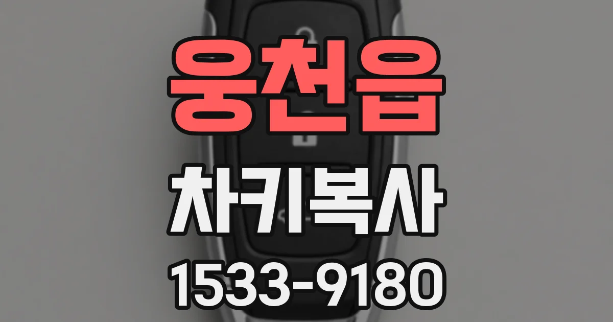 웅천읍 차키복사