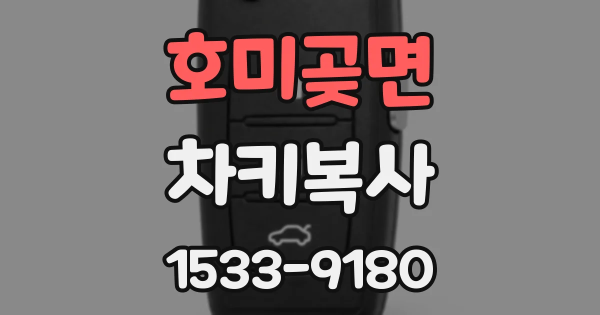 호미곶면 차키복사