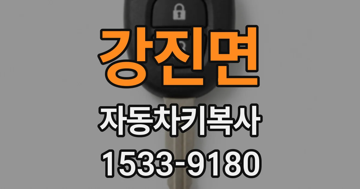 강진면 자동차키복사