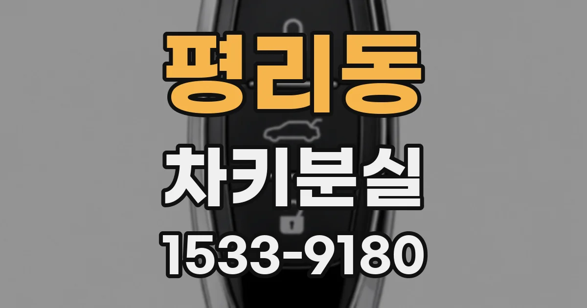 평리동 차키분실