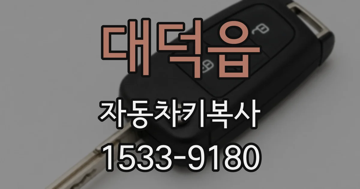 대덕읍 자동차키복사
