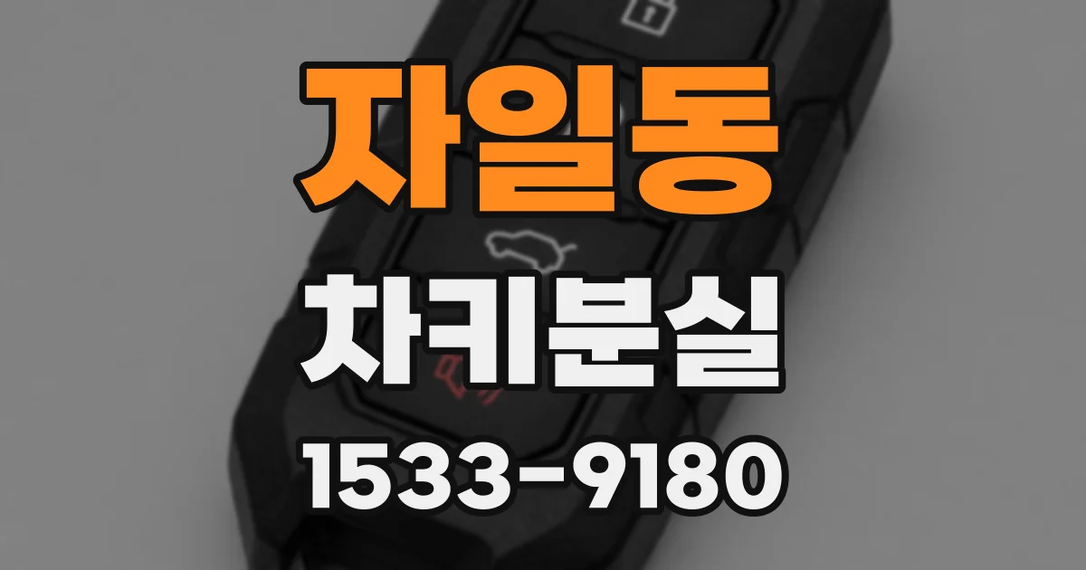 자일동 차키분실