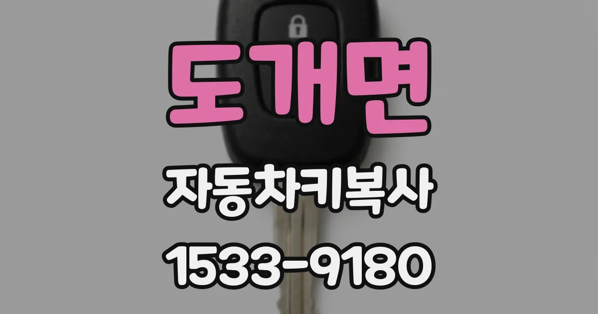 도개면 자동차키복사
