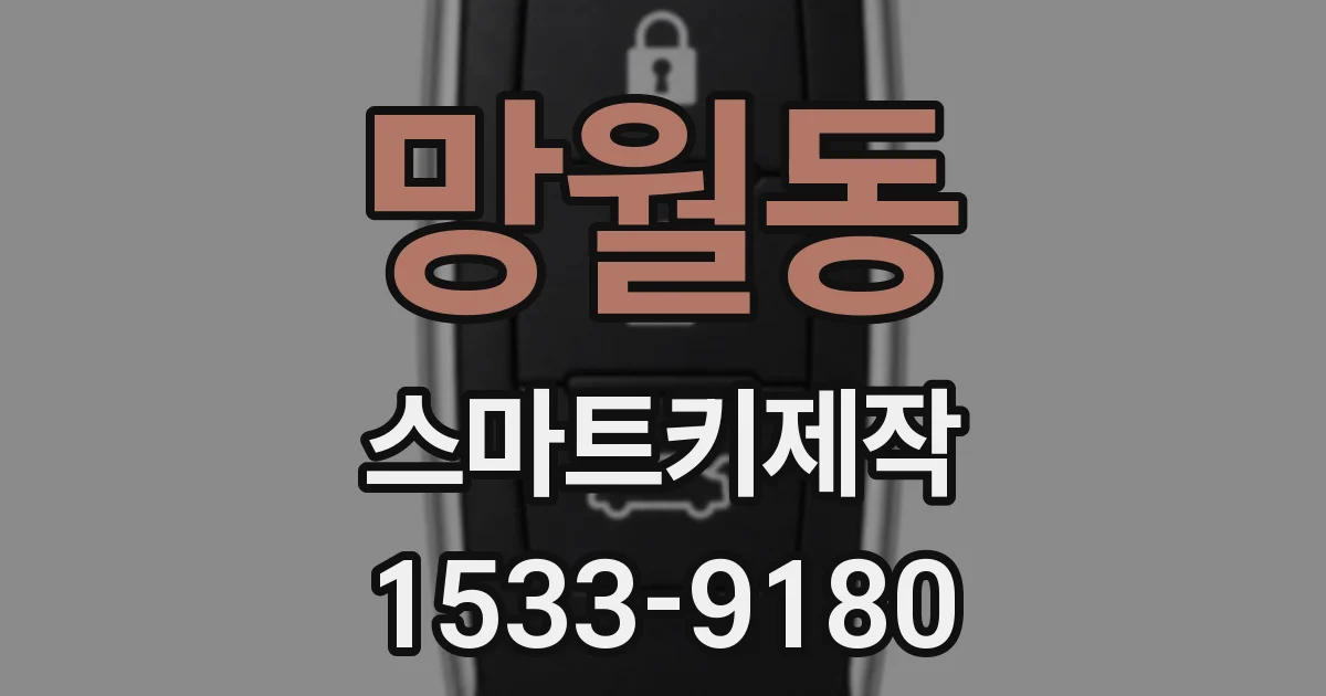 망월동 스마트키제작