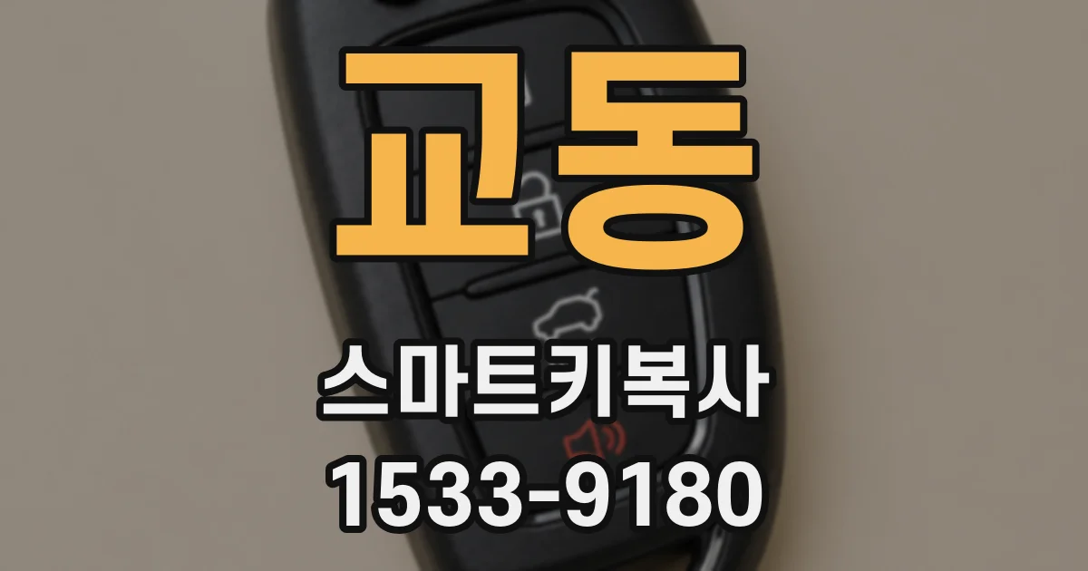 교동 스마트키복사