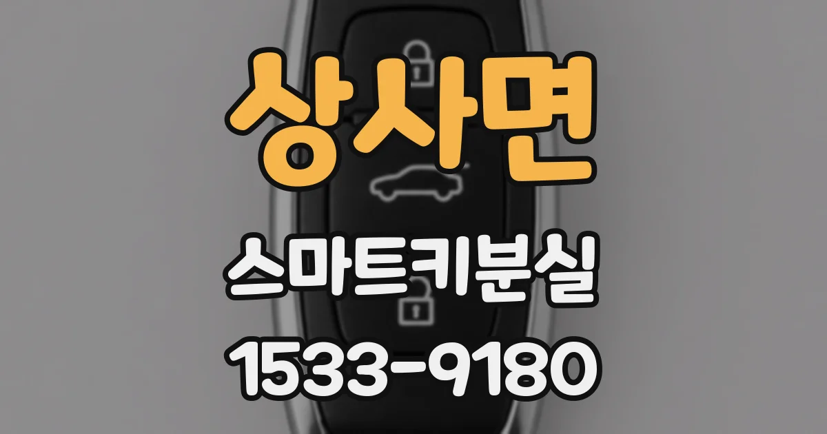 상사면 스마트키분실