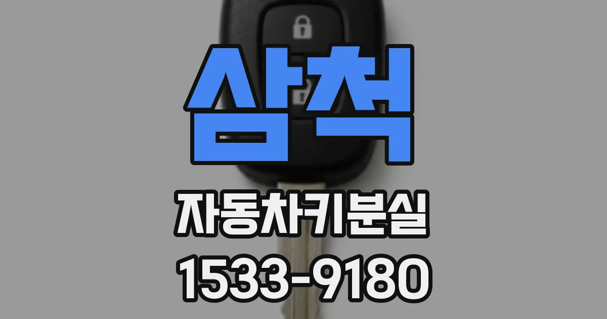 삼척 자동차키분실